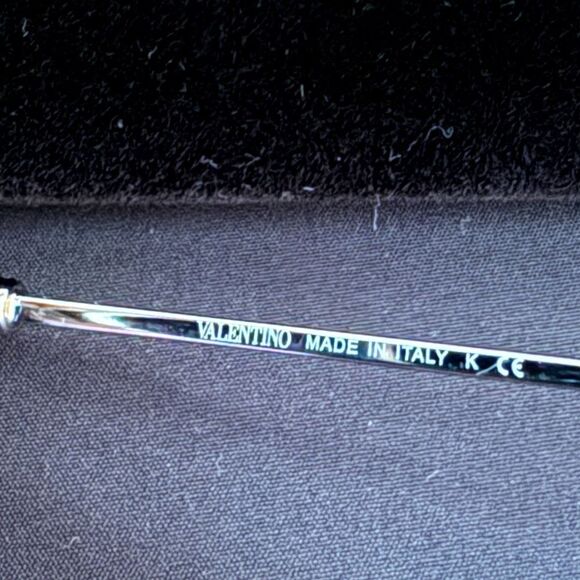 Valentino Sunglasses crystal and silver sunglasses w Blue lenses - Picture 8 of 12